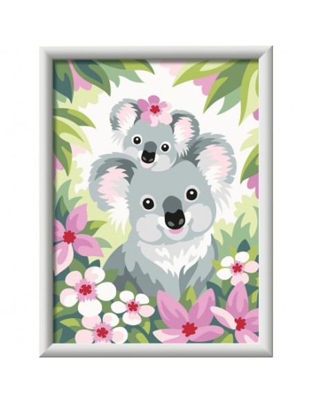 RAVENSBURGER - CREART! PINTA CON NUMEROS KOALAS ADORABLES