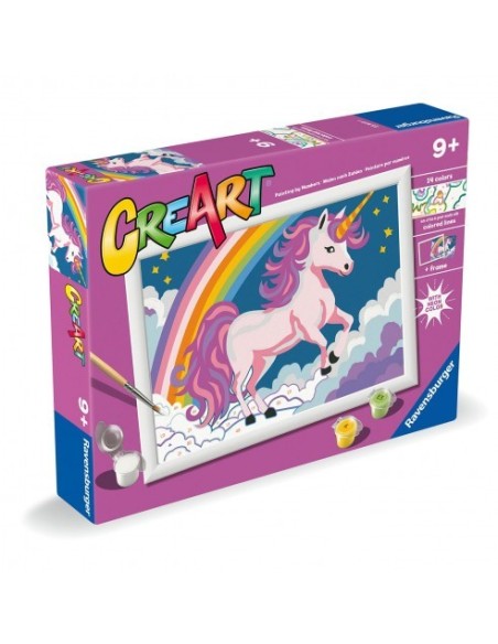 RAVENSBURGER - CREART! PINTA CON NUMEROS UNICORNIO