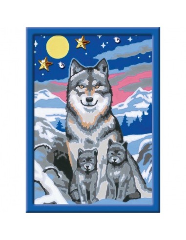 RAVENSBURGER - CREART! PINTA CON NUMEROS LOBOS