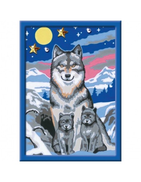 RAVENSBURGER - CREART! PINTA CON NUMEROS LOBOS