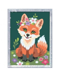 RAVENSBURGER - CREART! PINTA CON NUMEROS ZORRO CON FLORES 2