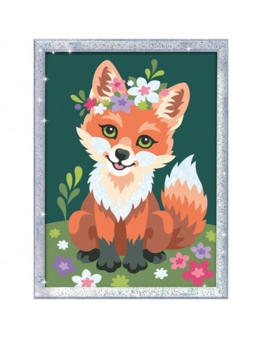 RAVENSBURGER - CREART! PINTA CON NUMEROS ZORRO CON FLORES