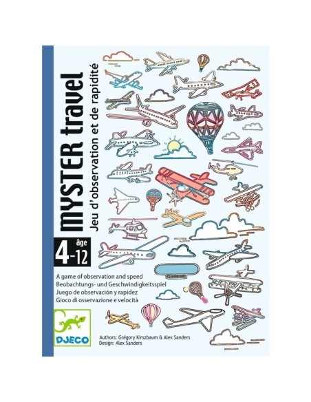 DJECO - JUEGO DE CARTAS MYSTER TRAVEL