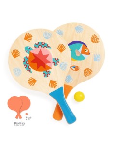 DJECO - JUEGO DE PALAS PARA LA PLAYA EN MADERA 2