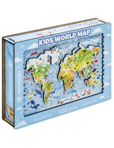 UNIDRAGON - PUZZLE MAPA MUNDIAL INFANTIL 100PZS