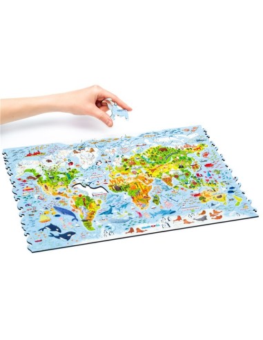UNIDRAGON - PUZZLE MAPA MUNDIAL INFANTIL 100PZS