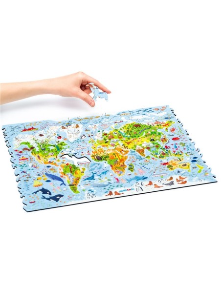 UNIDRAGON - PUZZLE MAPA MUNDIAL INFANTIL 100PZS