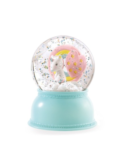 DJECO - LAMPARA BOLA DE NIEVE UNICORNIO