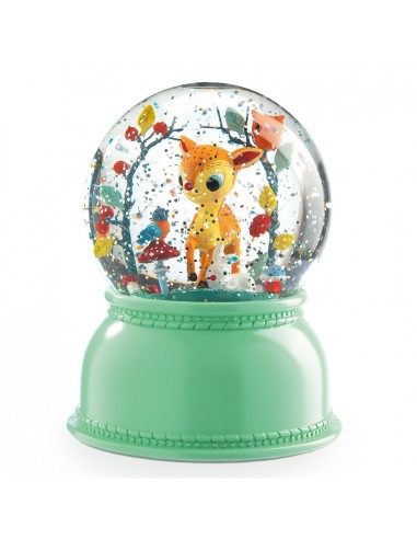 DJECO - LAMPARA BOLA DE NIEVE CIERVO