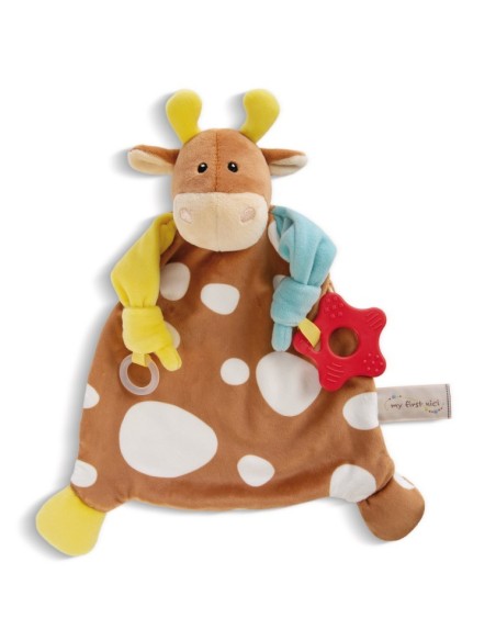 NICI - DOUDOU VAQUITA CON MORDEDOR Y ANILLA PARA CHUPETE