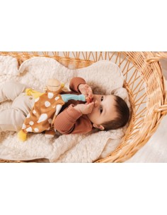 NICI - DOUDOU VAQUITA CON MORDEDOR Y ANILLA PARA CHUPETE 2