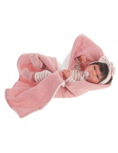 ANTONIO JUAN - MUÑECA RECIEN NACIDA BABY TONETA MANTA  42CM