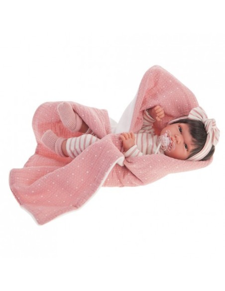 ANTONIO JUAN - MUÑECA RECIEN NACIDA BABY TONETA MANTA  42CM