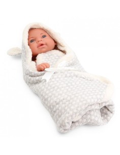 TACHAN - BEBÉ 40CM CAPA ARRULLO GRIS