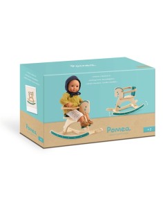 DJECO - POMEA BALANCIN DE MADERA PARA MUÑECAS