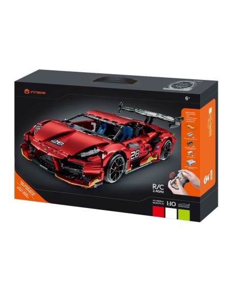 DJECO - IMMASTER 1:10 WIND RED ELECTROPLATE SUPERCAR 1835 PZS