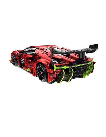 DJECO - IMMASTER 1:10 WIND RED ELECTROPLATE SUPERCAR 1835 PZS