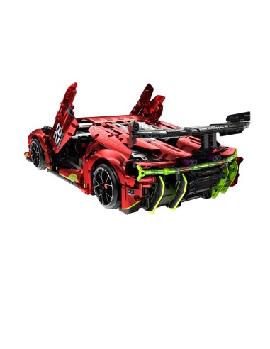 DJECO - IMMASTER 1:10 WIND RED ELECTROPLATE SUPERCAR 1835 PZS