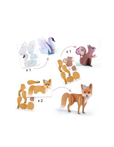 DJECO - COFRE MULTIACTIVIDADES ANIMALES DEL BOSQUE