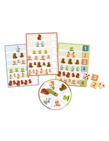 DJECO - EDUCATIVOS BINGO 1,2,3 NUMEROS