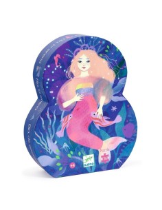 DJECO - PUZZLE SILUETA SIRENA 36 PZS