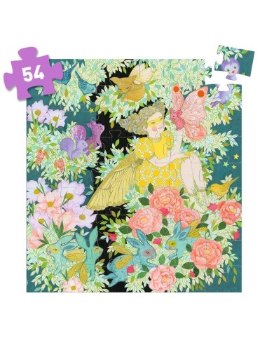DJECO - PUZZLE SILUETA ARBOL DE FLORA 54 PZS