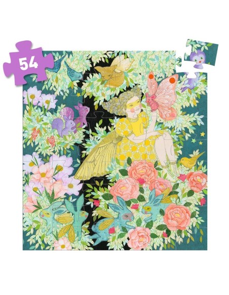 DJECO - PUZZLE SILUETA ARBOL DE FLORA 54 PZS