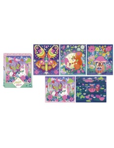 JANOD - MAGIC FAIRIES - PEGATINAS DE ESPUMA Y ARENAS FOSFORESCENTES