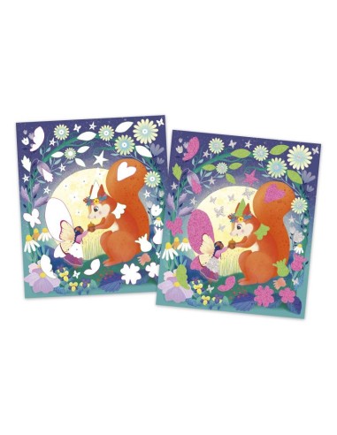 JANOD - MAGIC FAIRIES - PEGATINAS DE ESPUMA Y ARENAS FOSFORESCENTES