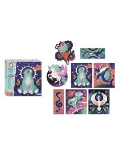 JANOD - PINTURA 3D PUNTILLISMO - ANIMALES COSMICOS