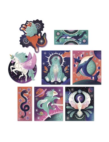 JANOD - PINTURA 3D PUNTILLISMO - ANIMALES COSMICOS