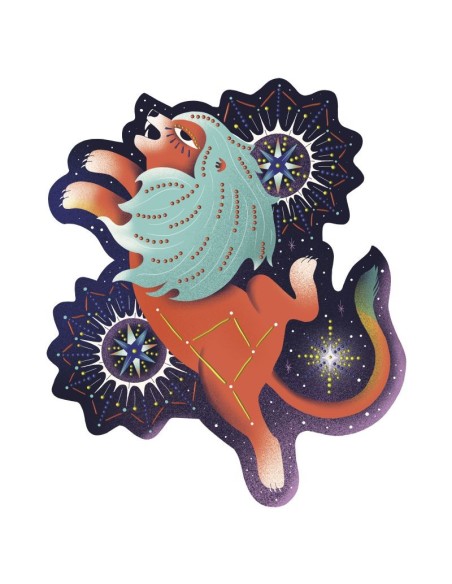 JANOD - PINTURA 3D PUNTILLISMO - ANIMALES COSMICOS