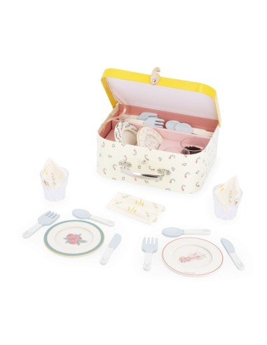 JANOD - ABUELITA ALEGRE - VAJILLA DE JUGUETE EN MALETÍN