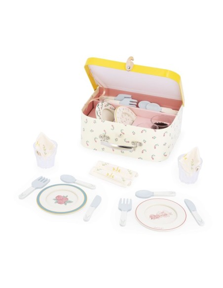 JANOD - ABUELITA ALEGRE - VAJILLA DE JUGUETE EN MALETÍN