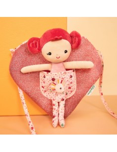 LILLIPUTIENS - MUÑECA ALINE CON BOLSA EN FORMA DE CORAZÓN