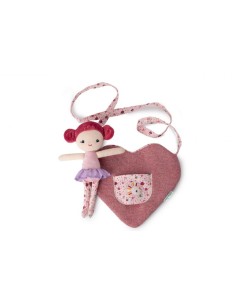 LILLIPUTIENS - MUÑECA ALINE CON BOLSA EN FORMA DE CORAZÓN 2
