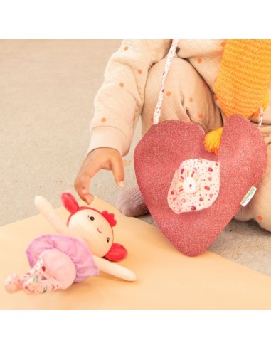 LILLIPUTIENS - MUÑECA ALINE CON BOLSA EN FORMA DE CORAZÓN