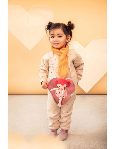 LILLIPUTIENS - MUÑECA ALINE CON BOLSA EN FORMA DE CORAZÓN