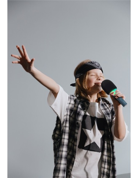 KIDYWOLF - MICROFONO CON LUZ AZUL