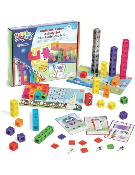 LEARNING RESOURCES - CUBES NUMBERBLOCKS 1-1O ACTIVITY SET