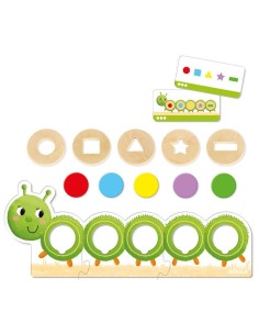 GOULA - JUEGO DIDACTICO LA ORUGA OLI FORMAS Y COLORES