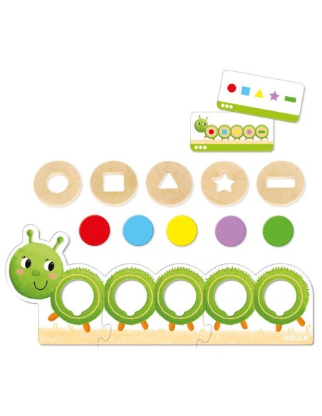 GOULA - JUEGO DIDACTICO LA ORUGA OLI FORMAS Y COLORES