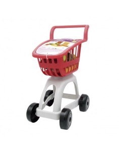 TACHAN - CARRITO SUPERMERCADO CON ALIMENTOS ROJO