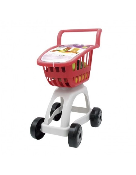 TACHAN - CARRITO SUPERMERCADO CON ALIMENTOS ROJO