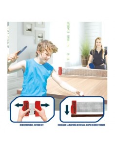 TACHAN -  SET DE RED Y PALAS DE PING PONG 2