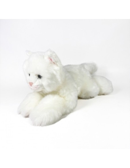 BOCALAN - PELUCHE GATO BLANCO TUMBADO 25CM