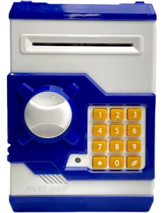 HUCHA CAJA FUERTE FUTBOL AZUL/BLANCA