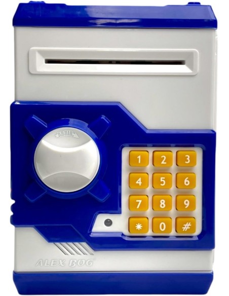 HUCHA CAJA FUERTE FUTBOL AZUL/BLANCA