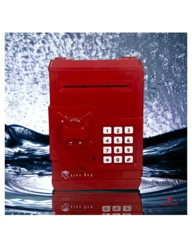 HUCHA CAJA FUERTE FUTBOL ROJA