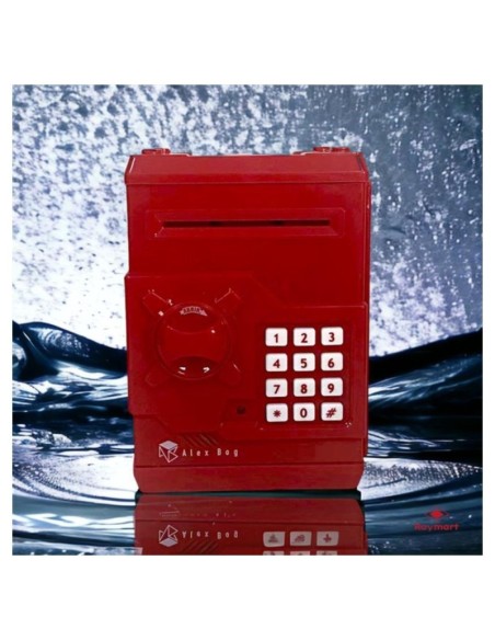 HUCHA CAJA FUERTE FUTBOL ROJA